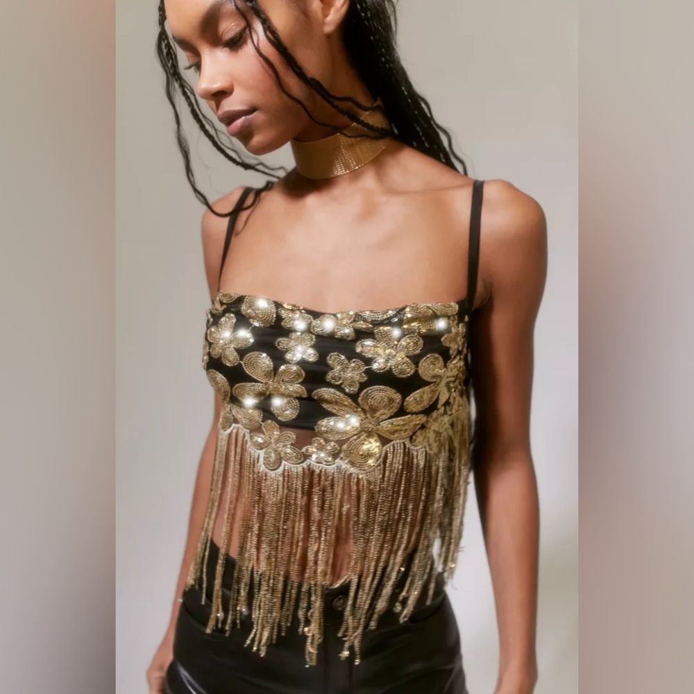 For Love and Lemons Colette Crop Top